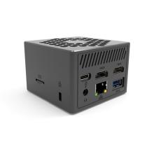 Mini ordenador leotec lempc06g n100 8gb 128gb gris - windows 11 pro preinstalado - licencia de activacion no incluida