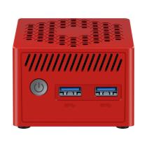Mini ordenador leotec lempc14r n100 16gb 256gb rojo - windows 11 pro preinstalado - licencia de activacion no incluida