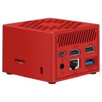Mini ordenador leotec lempc14r n100 16gb 256gb rojo - windows 11 pro preinstalado - licencia de activacion no incluida