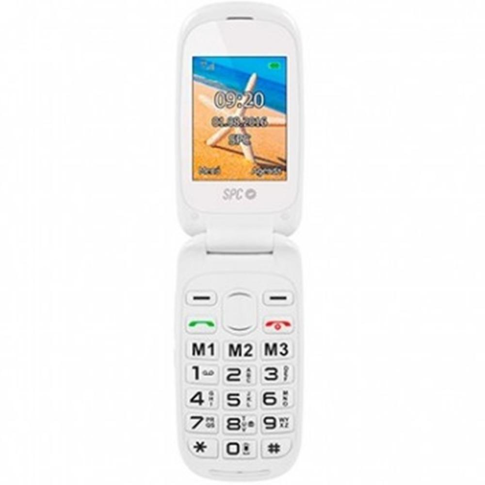 Telefono movil spc harmony white tipo tapa - dual sim - 24 - microsd - radio fm - bluetooth