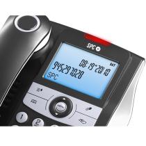 Telefono fijo spc elegance id negro pantalla ilum. - 8 melodias - 70 memorias - manos libres