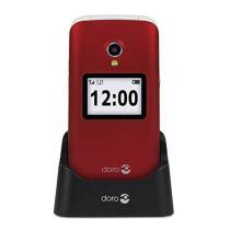 Telefono movil senior doro 2424 2.4 pulgadas 16mb 8mb rojo t3mpx