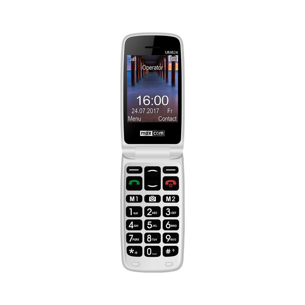 Telefono movil maxcom mm824 black white - 2.4 pulgadas - 2g