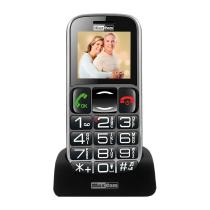 Telefono movil maxcom mm462 black silver - 1.8 pulgadas - 4gb ram - 0.3 pulgadas - vga - 2g