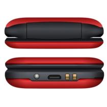 Telefono movil maxcom mm817 red - 2.4 pulgadas - 2g color rojo y negro