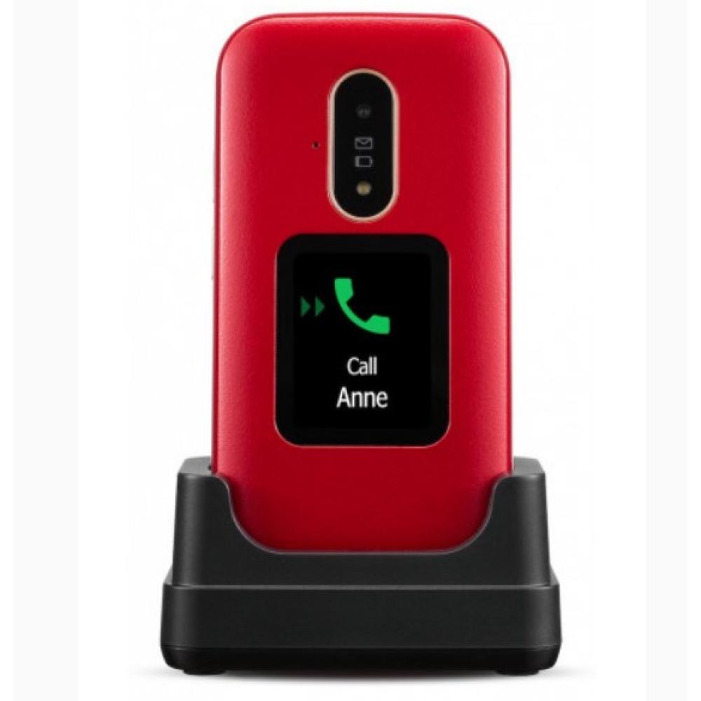 Telefono movil doro 6880 red - white - 2.8 pulgadas - 2mpx - 4g - rojo y blanco