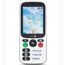 Telefono movil doro 780x black - white 2.8 pulgadas - 4g - blanco y negro