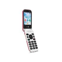 Telefono movil doro 7080 clam red - white - 2.8 pulgadas - 4g - rojo y blanco