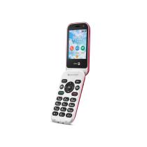 Telefono movil doro 7080 clam red - white - 2.8 pulgadas - 4g - rojo y blanco