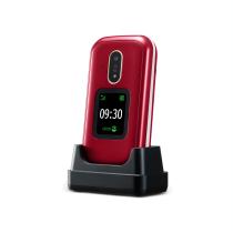 Telefono movil doro 7080 clam red - white - 2.8 pulgadas - 4g - rojo y blanco