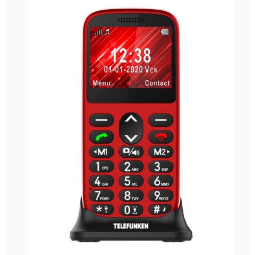 Telefono movil telefunken s420 senior phone - 2.31 pulgadas - rojo
