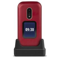 Telefono movil doro 6060 red - white - 2.8 pulgadas - blanco y rojo