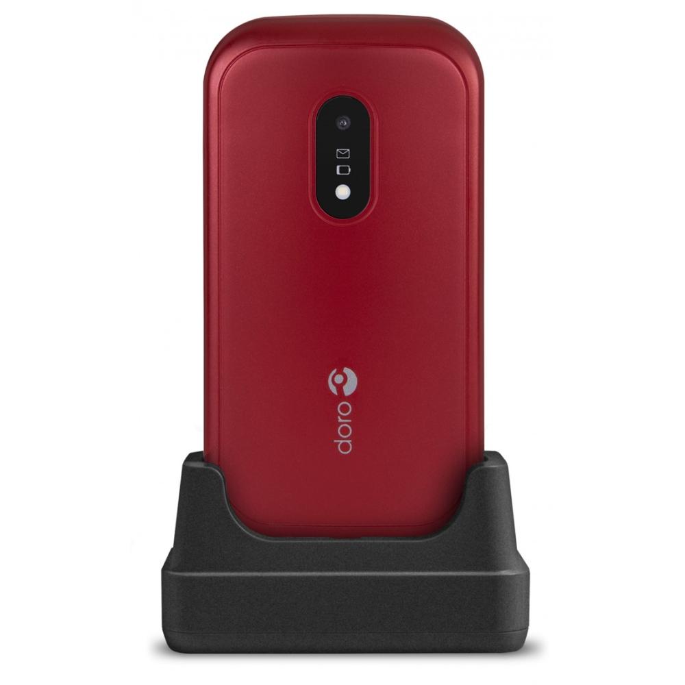 Telefono movil doro 6040 red - white - 2.8 pulgadas - 3mpx - rojo y blanco