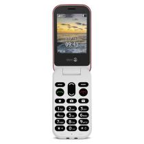 Telefono movil doro 6040 red - white - 2.8 pulgadas - 3mpx - rojo y blanco