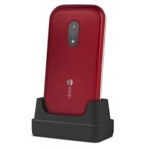 Telefono movil doro 6040 red - white - 2.8 pulgadas - 3mpx - rojo y blanco