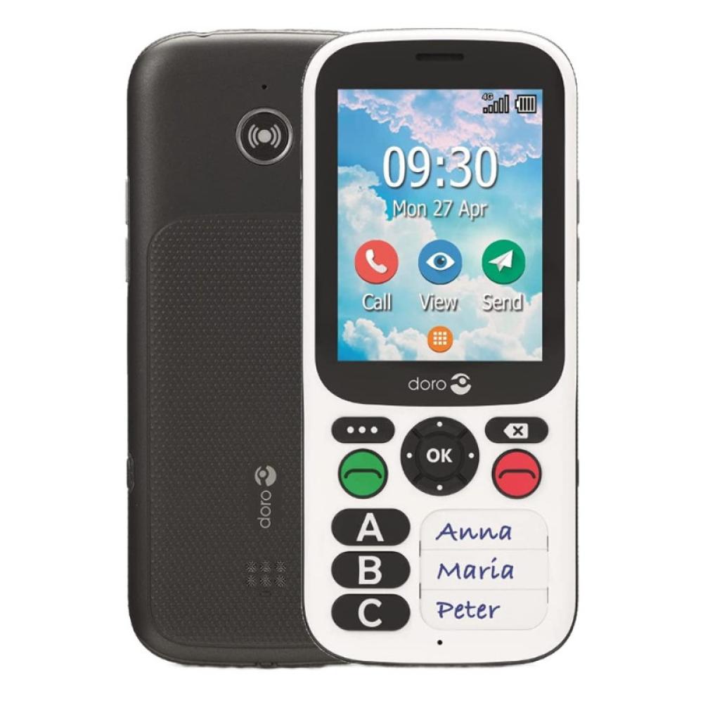 Telefono movil doro 780x black - white - 2.8 pulgadas - 4g - blanco y negro