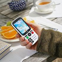 Telefono movil doro 780x black - white - 2.8 pulgadas - 4g - blanco y negro