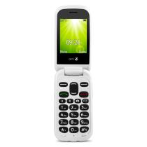 Telefono movil doro 2404 red white - 2.4 pulgadas - 0.3 mpx - rojo y blanco