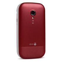 Telefono movil doro 2404 red white - 2.4 pulgadas - 0.3 mpx - rojo y blanco