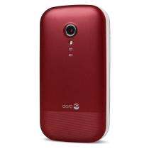 Telefono movil doro 2404 red white - 2.4 pulgadas - 0.3 mpx - rojo y blanco