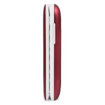 Telefono movil doro 2404 red white - 2.4 pulgadas - 0.3 mpx - rojo y blanco