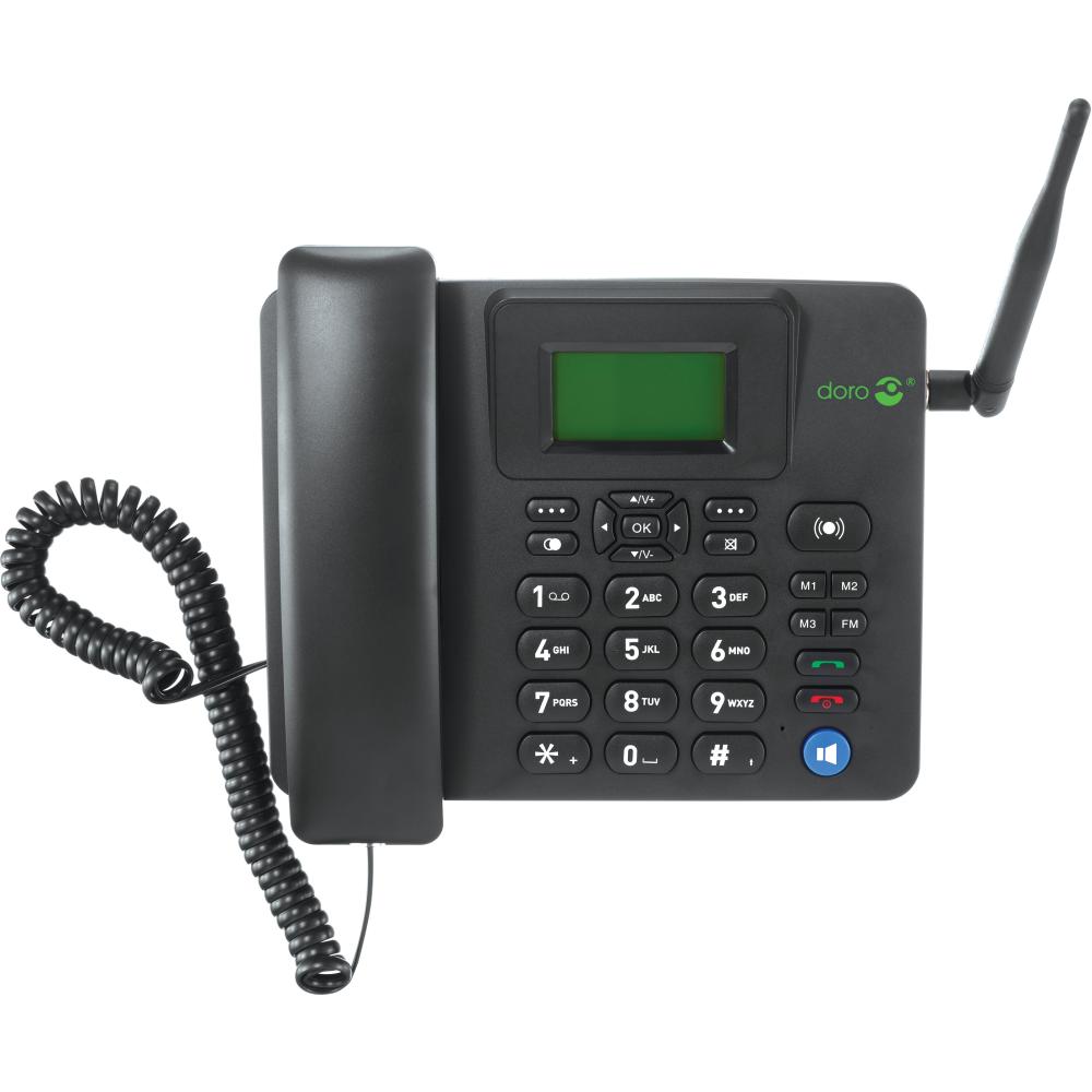 Telefono fijo doro 4100h 4g black